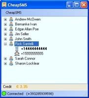 Freesms.net screenshot