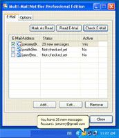 MultiMail Notifier screenshot