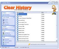Clear History screenshot