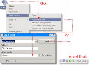 Zip & Email screenshot