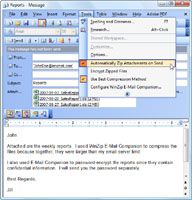 WinZip E-Mail Companion screenshot