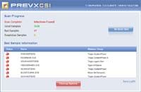 Prevx CSI - FREE Malware Scanner screenshot