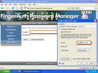 FingerAuth Password Manager screenshot