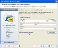 MySQL PHP Generator screenshot