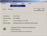 Voicent VoiceXML Gateway screenshot