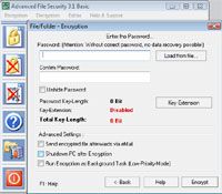 Advanced File Security Basic screenshot