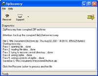 ZipRecovery screenshot