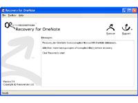 Recovery for OneNote screenshot