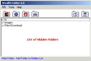 Stealth Folder  screenshot
