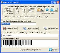 Bar Code 3 of 9 screenshot