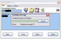 SMS-Sendor screenshot