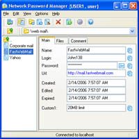 Network Password Manager screenshot