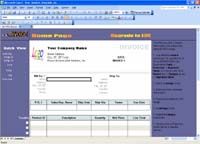 Excel Invoice Template screenshot