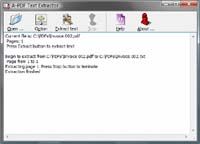 A-PDF Text Extractor screenshot