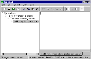 Treepad screenshot