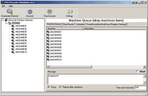 EMCO Remote Shutdown  screenshot
