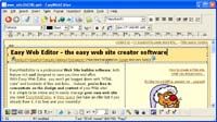 Easy Web Editor website creator screenshot
