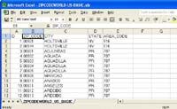 Free United States ZIP Code Database screenshot