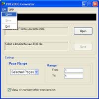 PDF2DOC Converter screenshot