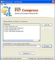 Compress PST screenshot