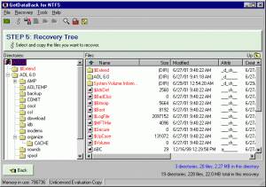 GetDataBack for NTFS screenshot
