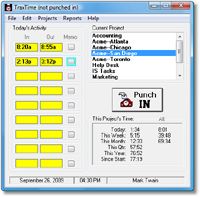 TraxTime screenshot