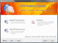 A-PDF Password Security screenshot
