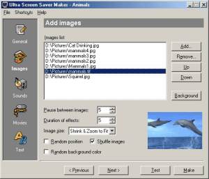 Ultra Screen Saver Maker screenshot