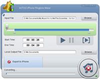 ImTOO iPhone Ringtone Maker screenshot