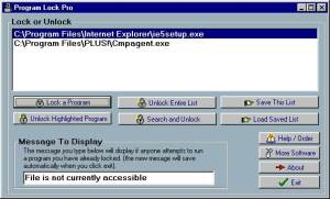 Program Lock Pro screenshot