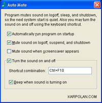 Auto Mute screenshot