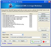 Advanced DWG to Image Workshop screenshot