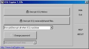 ICQ Cryptor screenshot