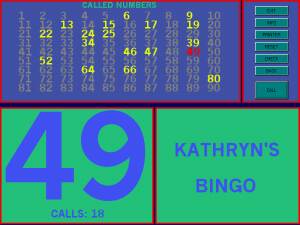 Kathryn's Bingo  screenshot