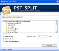 Split Outlook File screenshot