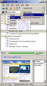NetVisualize Favorites Organizer screenshot