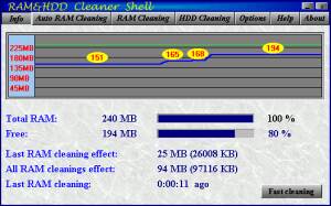 RAM&HDD Cleaner  screenshot