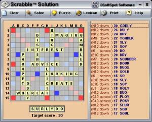 Scrabble� Solution screenshot