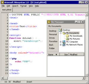 Arisesoft Winsyntax screenshot