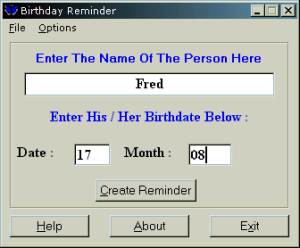 Birthday Reminder  screenshot