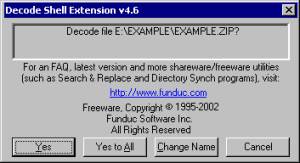Decode Shell Extension  screenshot