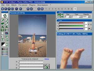 VCW VicMan's Photo Editor screenshot