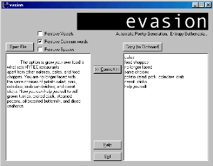 Evasion screenshot