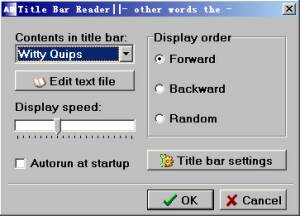 Title Bar Reader screenshot