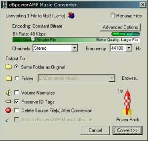 dBpowerAMP Music Converter  screenshot