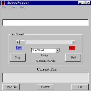 SpeedReader screenshot