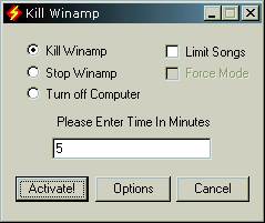 Kill Winamp screenshot