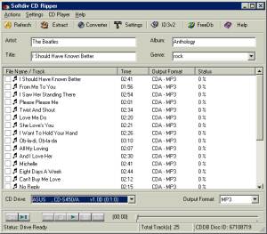 Softdiv CD Ripper screenshot
