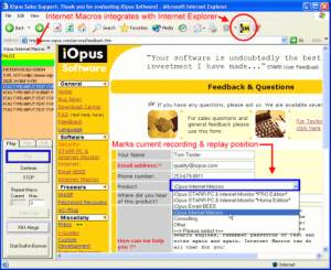 iOpus Internet Macros Power Surfer Edition screenshot