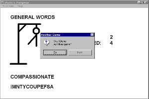 Martin's Hangman screenshot